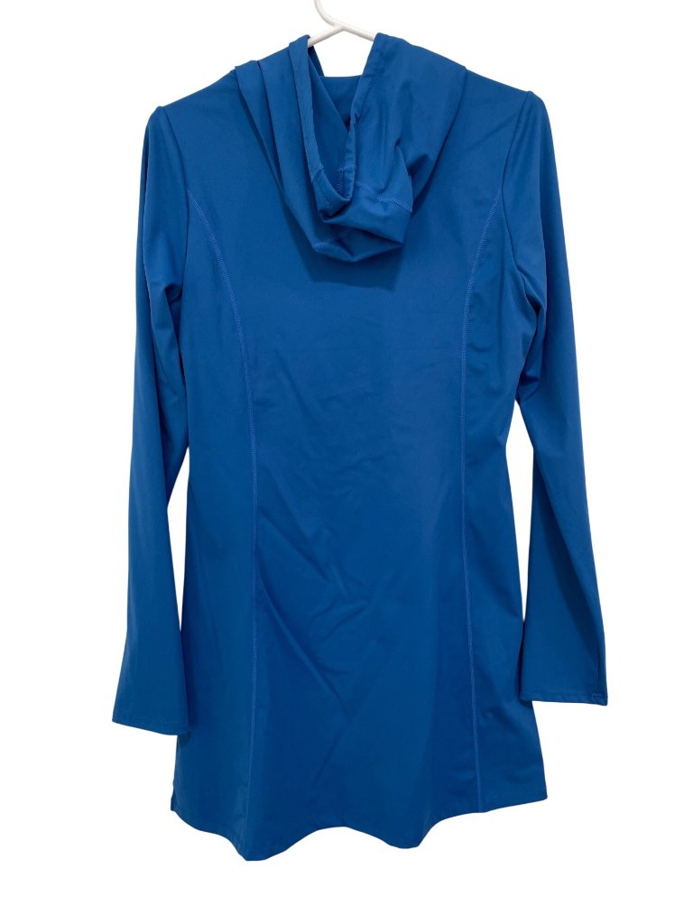 Myellement Boutique Hoodie Tunic Dress Large Long Sleeve Blue Sporty Athleisure — image 2 of 7